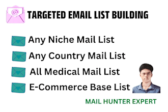 collect targeted active and valid bulk email list for email marketing