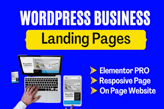 design responsive wordpress landing page or squeeze page