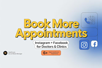 manage instagram and facebook for your clinic to book more patient appointments