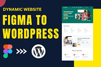 build dynamic wordpress website or landing page by elementor