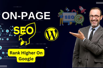 do monthly website onpage SEO and fix technical issues of wordpress