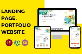 do clone landing page and figma to full wordpress website using elementor pro