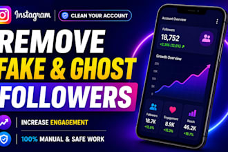 remove instagram bot, fake and ghost followers manually