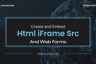 create or embed html iframe src for your website and make forms