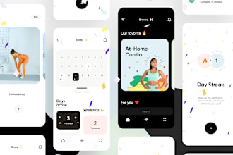 develop a fitness app, workout app, trainer app for exercise