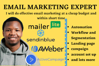 do aweber, mailerlite, sendinblue, klaviyo email marketing