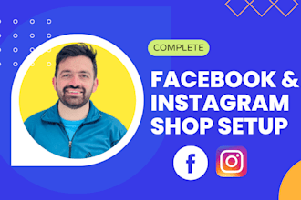 set up facebook shop or instagram shop and add products