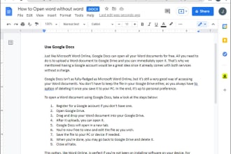 create, format, and design ms word documents