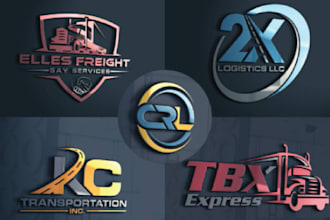 do create transport and trucking logo within 24 hours