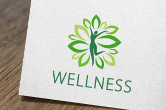 design wellness logo with unlimited revision in 15 hours