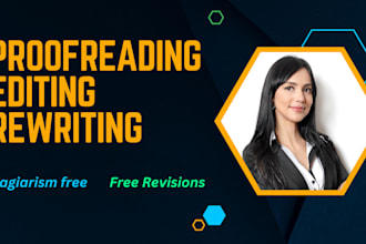 proofread, rewrite and edit your english writing