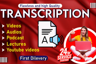 transcribe audio, youtube, video, interviews podcast or zoom transcription