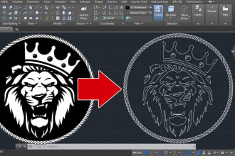 trace vector from picture ,image or hand sketch in autocad