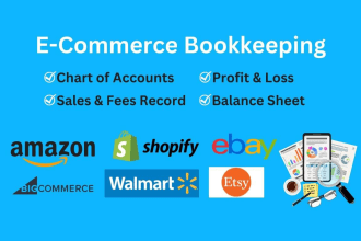 do amazon bookkeeping  and others ecommerce bookkeeping in quickbooks and xero