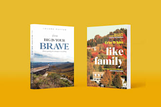 design a modern, professional custom book cover