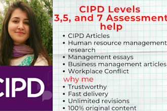 do cipd level 3,5, and 7 tasks