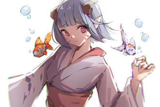 draw beautiful anime art,fanart,and your original characters