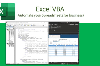 develop excel templates and automation