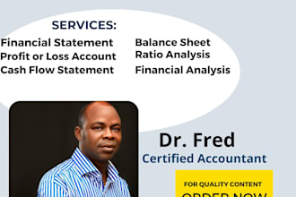 prepare financial statements, profit or loss, cashflows