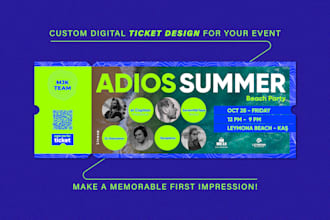 design a party or event ticket