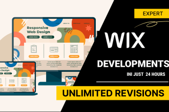 redesign wix website or build wix web, wix website design, expert wix developer
