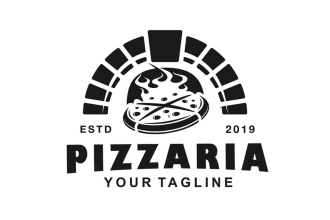 design high quality pizza logo for you with new concept