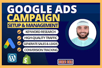 setup and manage your google ads adwords PPC campaign