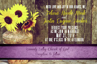 design your wedding invitation