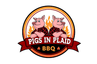 design high quality pork pig logo with unlimited revision