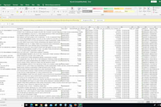 provide my support to customer care, enter data in oracle, erp, excel analysis