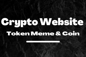 crypto website or crypto landing page