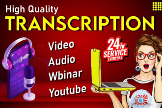 transcribe podcasts, audio, videos, youtube, interview or zoom transcription