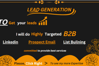 do b2b linkedin lead generation by using a sales navigator