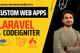 develop or fix your custom web app of PHP, codeigniter