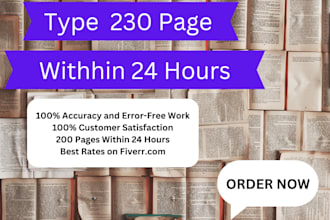 do professional typing service, retype any document
