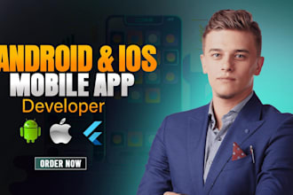 develop a flutter app compatible with both android and ios