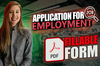 design an application for employment form for your business