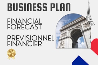 create your business plan, financial forecast and prévisionnel financier