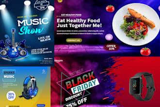 design amazing social media posts and banner ads