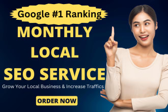 do monthly local SEO service for google top rankings and maps