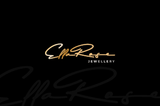 design a luxury signature logo