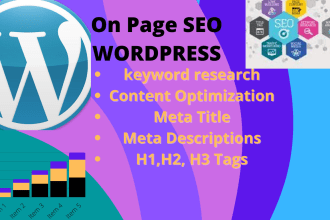 do on page SEO and optimize your website on wordpress grow organic site traffic