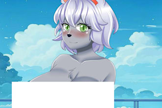 draw your furry fursona nsfw in anime style for you