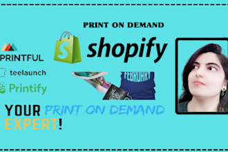 setup print on demand your shopify dropshipping website