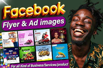 design high converting fb ads images and cool facebook flyer and post design