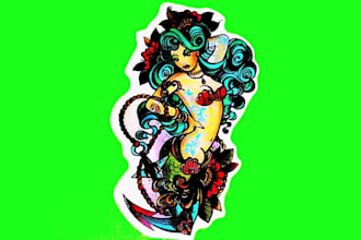 design high quality mermaid logo in high definition