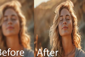 edit blurry image professionally by photoshop