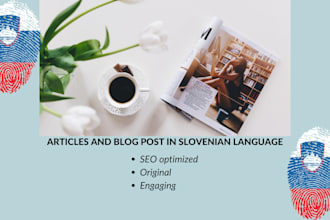 write any content in slovenian language like blogs, ads,
