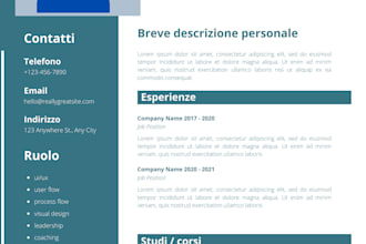 create your personal curriculum vitae