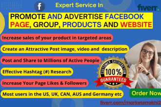 do organic promotion of your products, website, and videos
